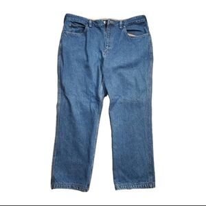 Duluth Trading Co Jeans Men's 38x28 Blue Relaxed Fit Cotton Work Outdoors